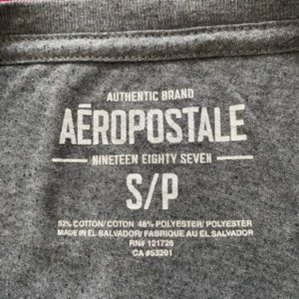 Aeropostale Gray Pink Floyd Graphic Tee with Green Skull - Picture 3 of 4